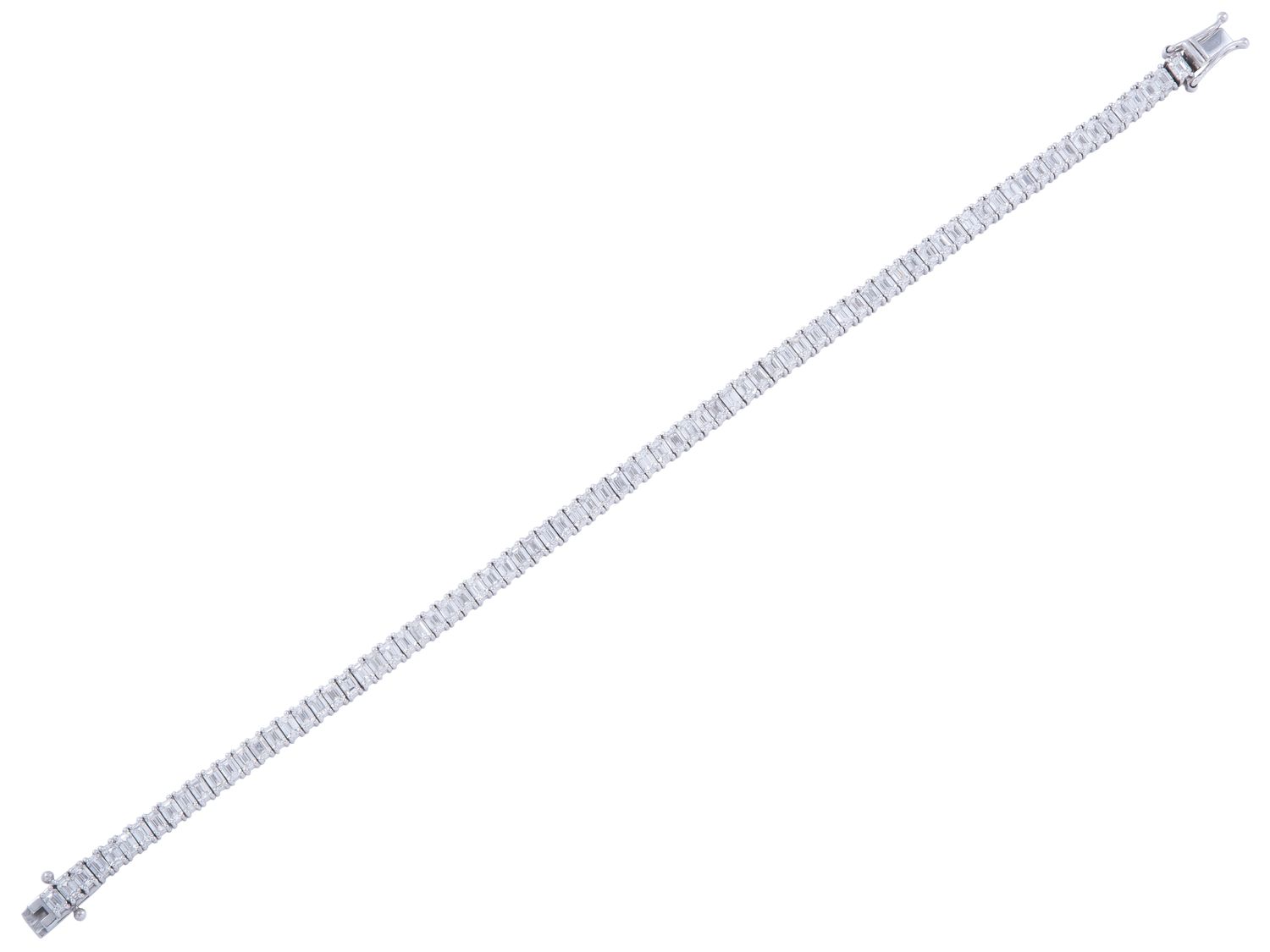 Diamond Bracelet - 14 KT White Gold
