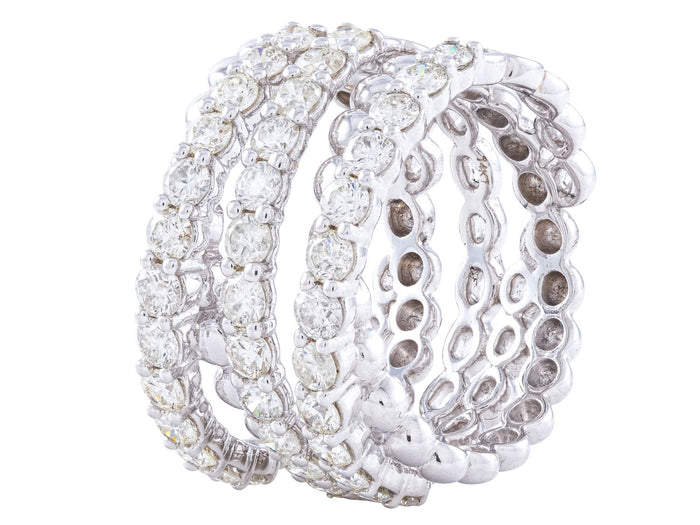 Diamond Ring - 14 KT White Gold