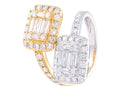 Diamond Ring - 14 KT White and Yellow Gold