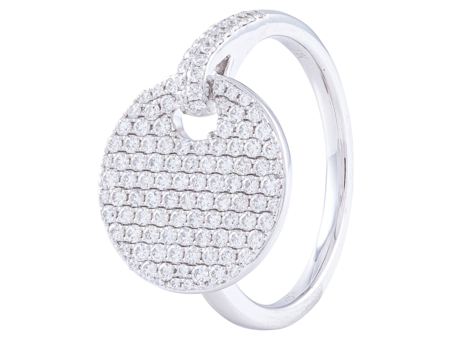 Diamond Ring - 14 KT White Gold