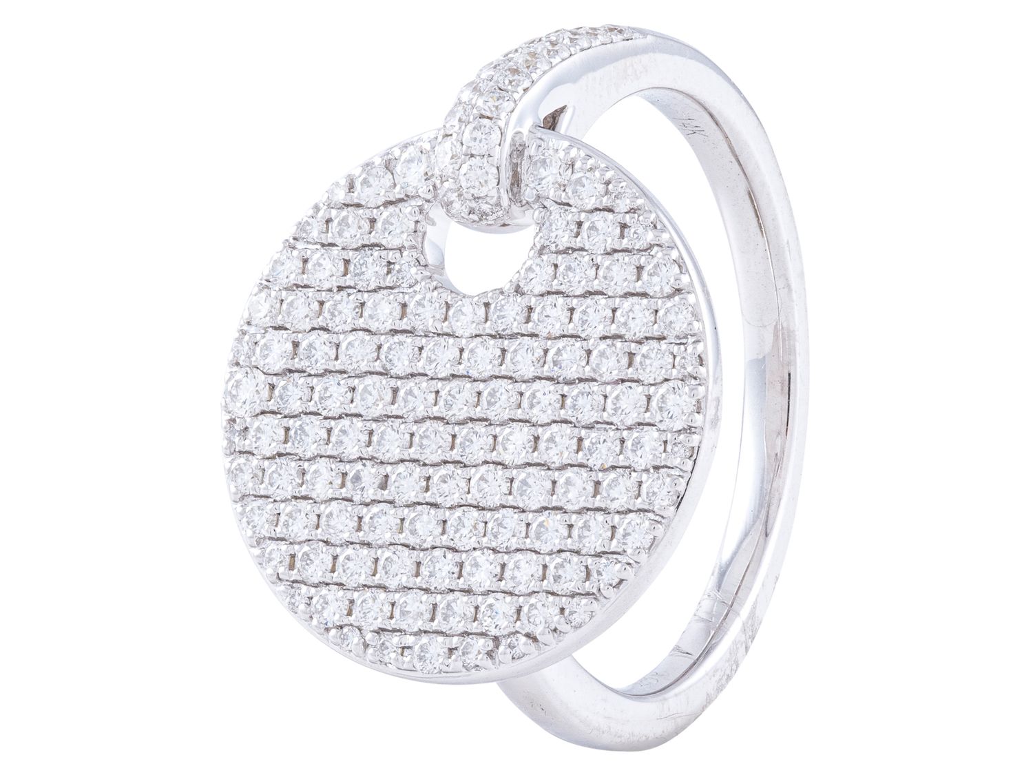 Diamond Ring - 14 KT White Gold