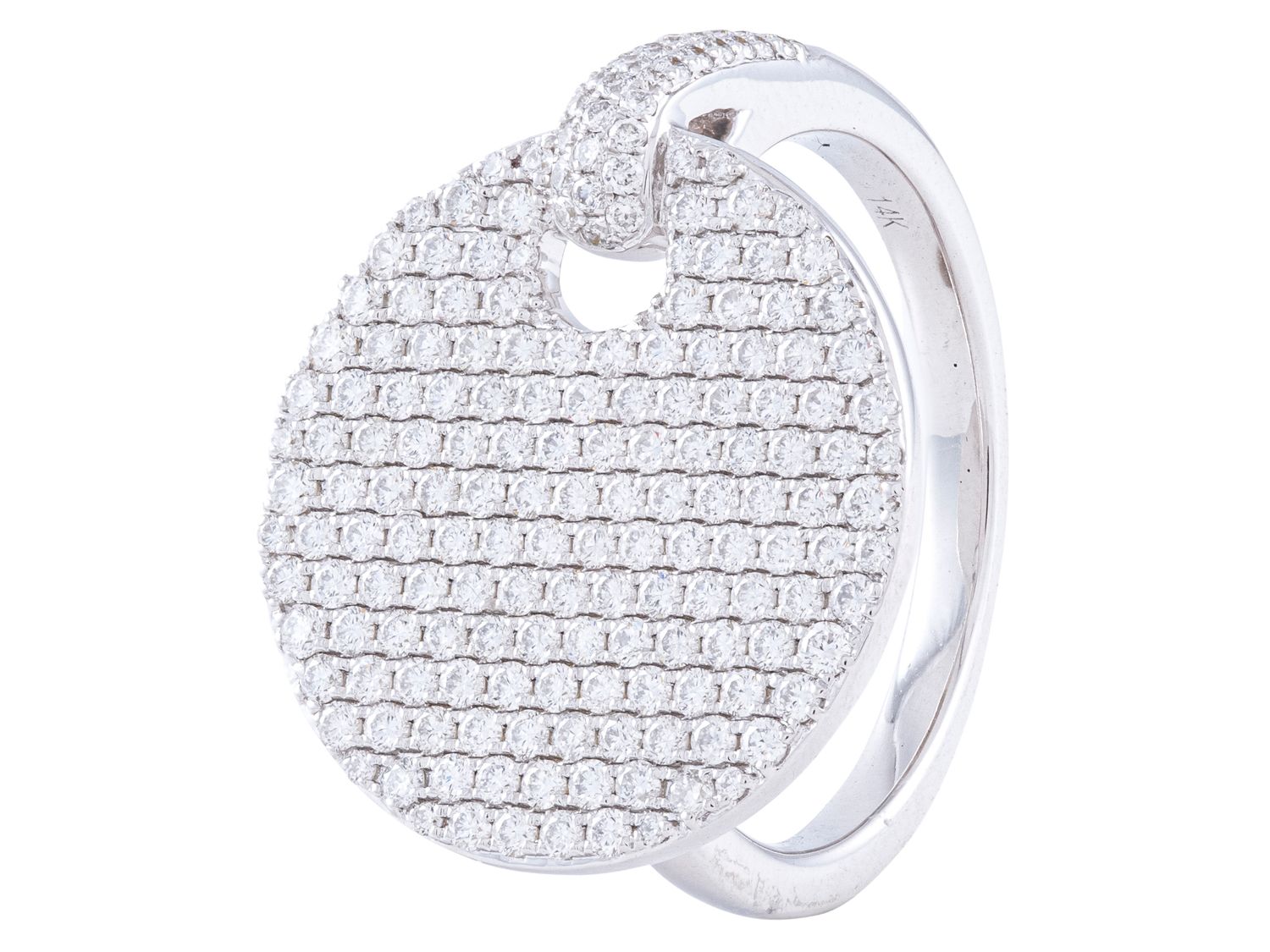 Diamond Ring - 14 KT White Gold