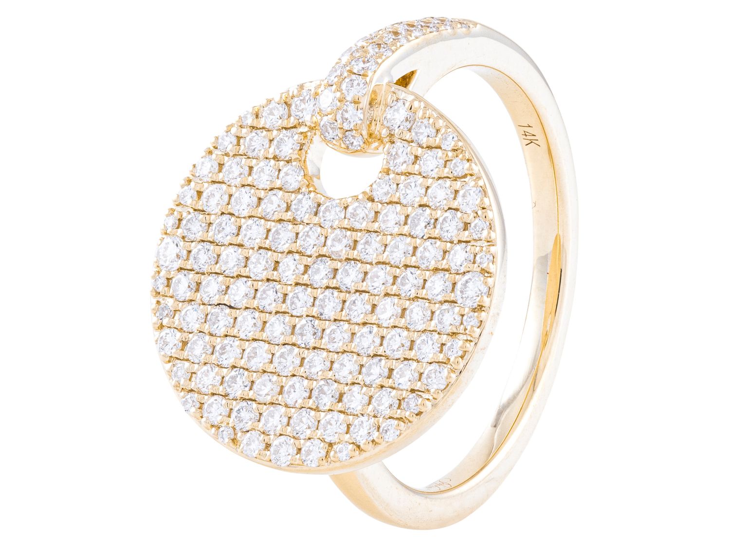 Diamond Ring - 14 KT Yellow Gold