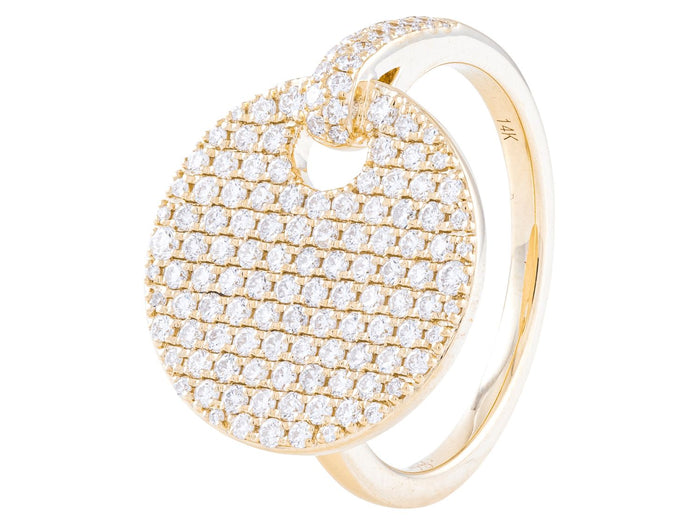 Diamond Ring - 14 KT Yellow Gold