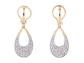 Diamond Earrings - 14 KT Yellow Gold
