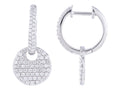 Diamond Earrings - 14 KT White Gold