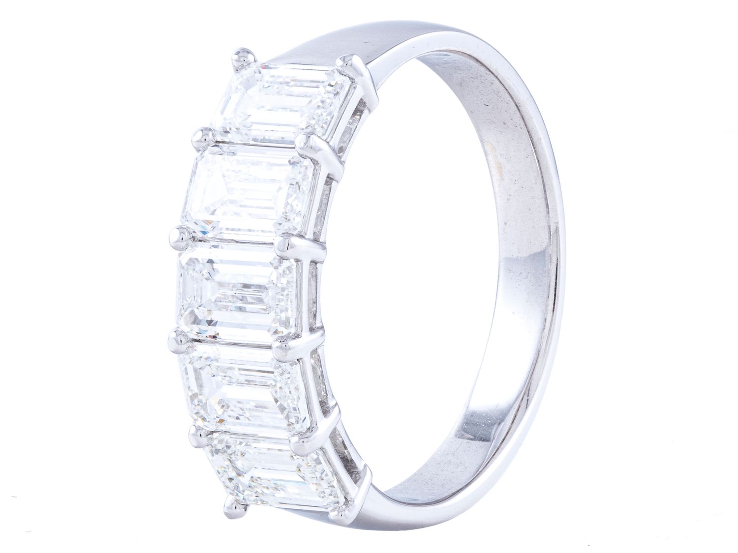 Diamond Band - 18 KT White Gold