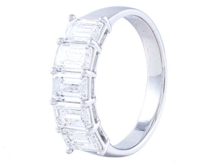 Diamond Band - 18 KT White Gold