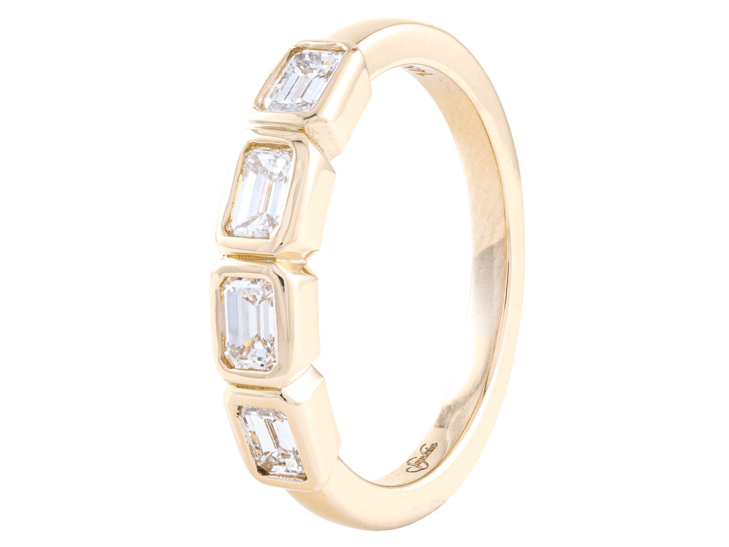 Diamond Band - 18 KT Yellow Gold