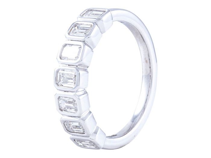Diamond Band - 18 KT White Gold