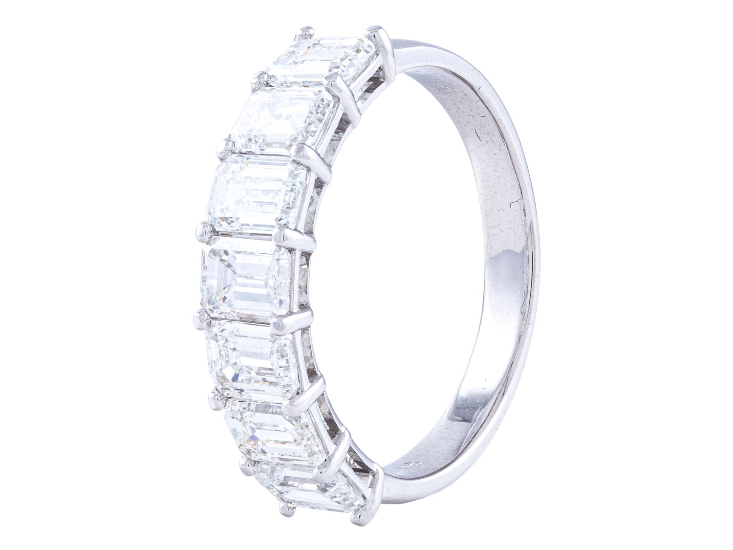 Diamond Band - 18 KT White Gold