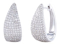 Diamond Earrings - 14 KT White Gold