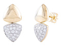 Diamond Earrings - 14 KT Yellow Gold