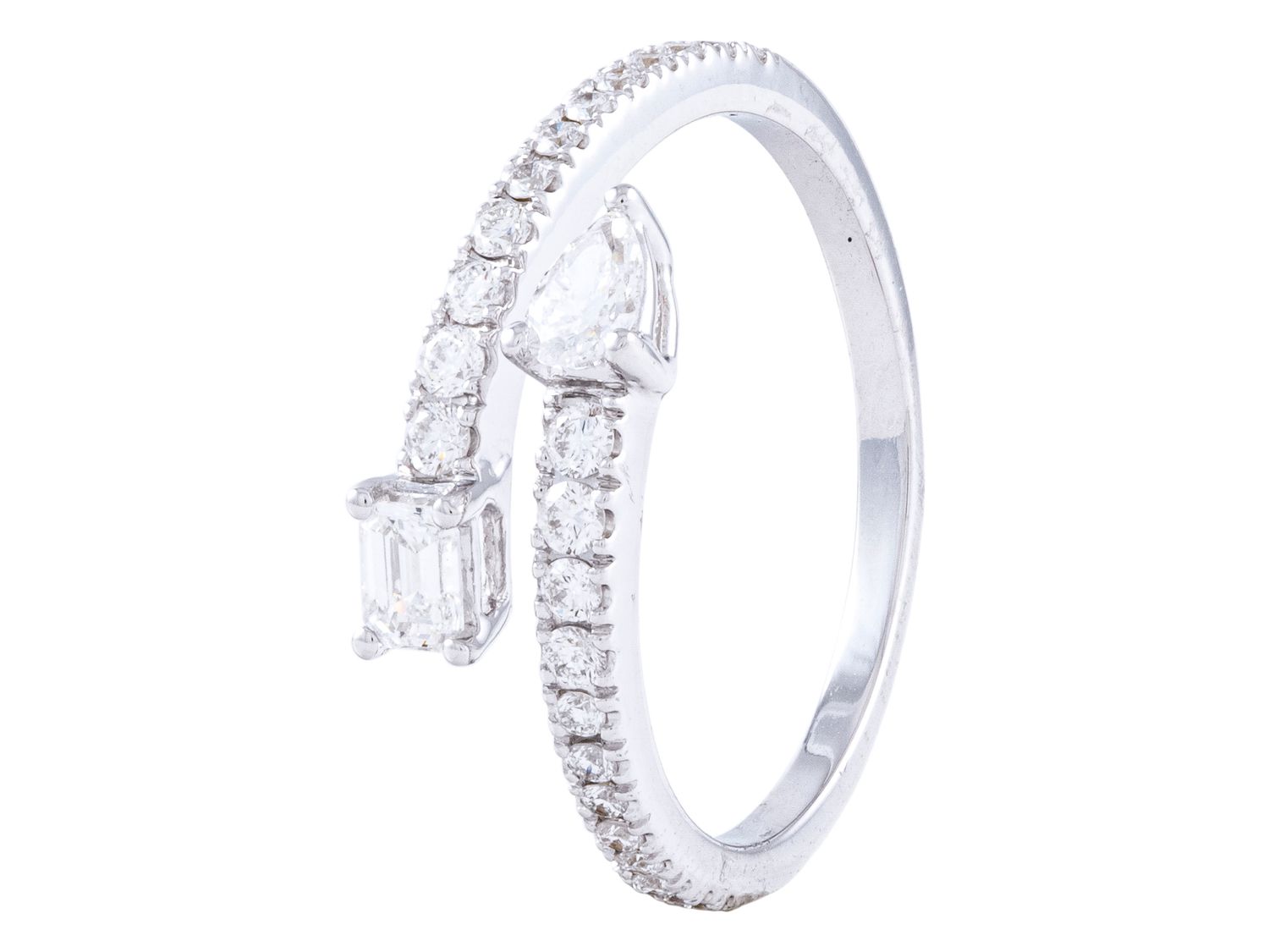 Diamond Ring - 14 KT White Gold