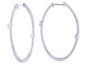 Diamond Earrings - 14 KT White Gold