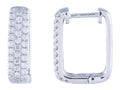 Diamond Earrings - 14 KT White Gold