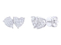 Diamond Earrings - 14 KT White Gold