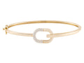 Diamond Bangle - 14 KT Yellow Gold