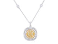 Diamond Necklace - 18 KT White Gold