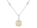 Diamond Necklace - 18 KT White Gold