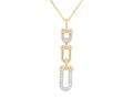 Diamond Necklace - 14 KT Yellow Gold