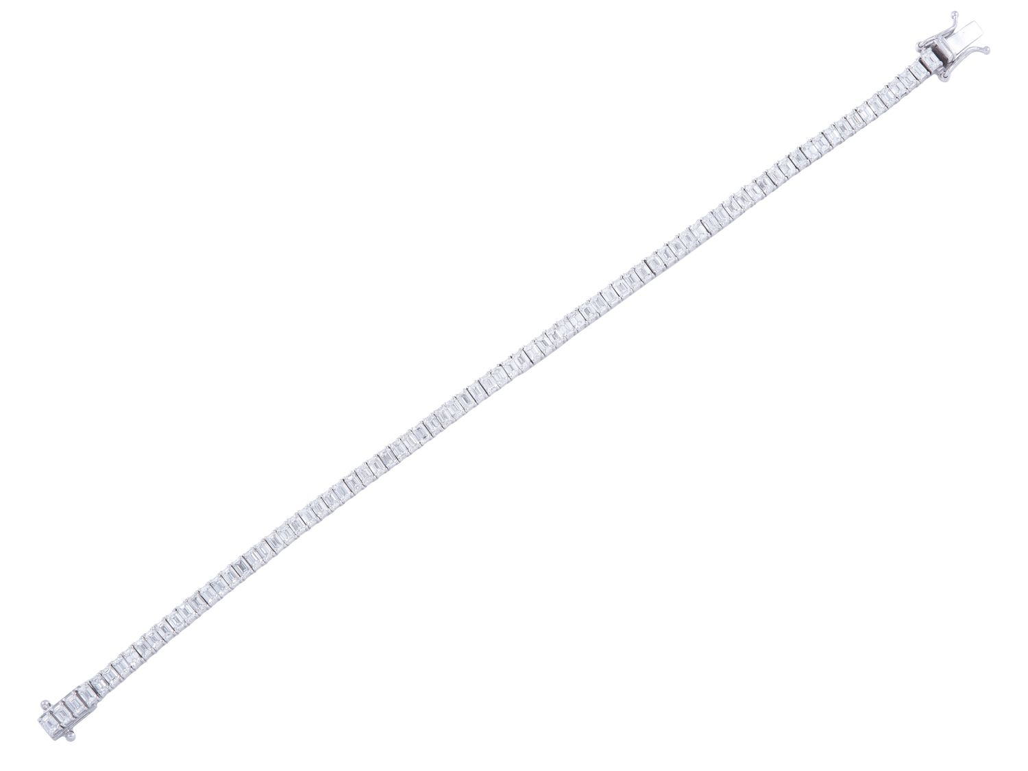 Diamond Bracelet - 14 KT White Gold