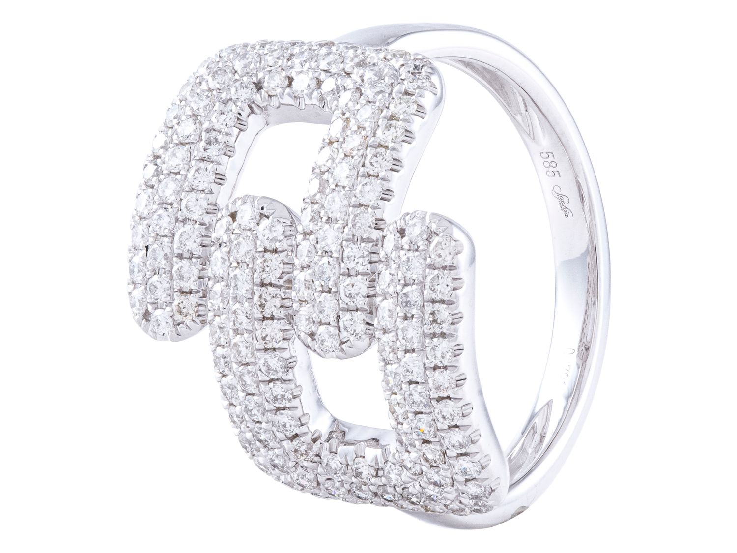 Diamond Ring - 14 KT White Gold