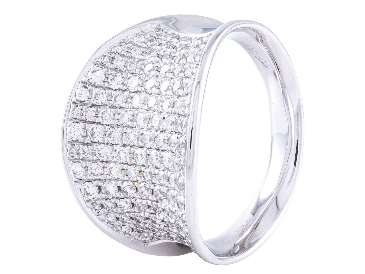 Diamond Ring - 14 KT White Gold