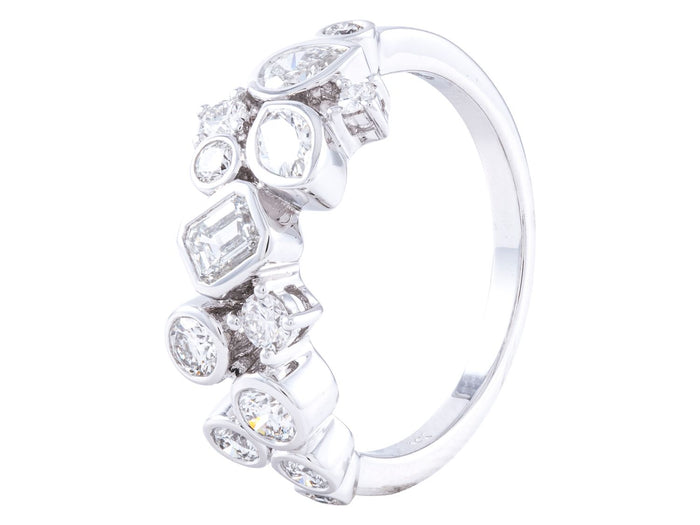 Diamond Band - 14 KT White Gold