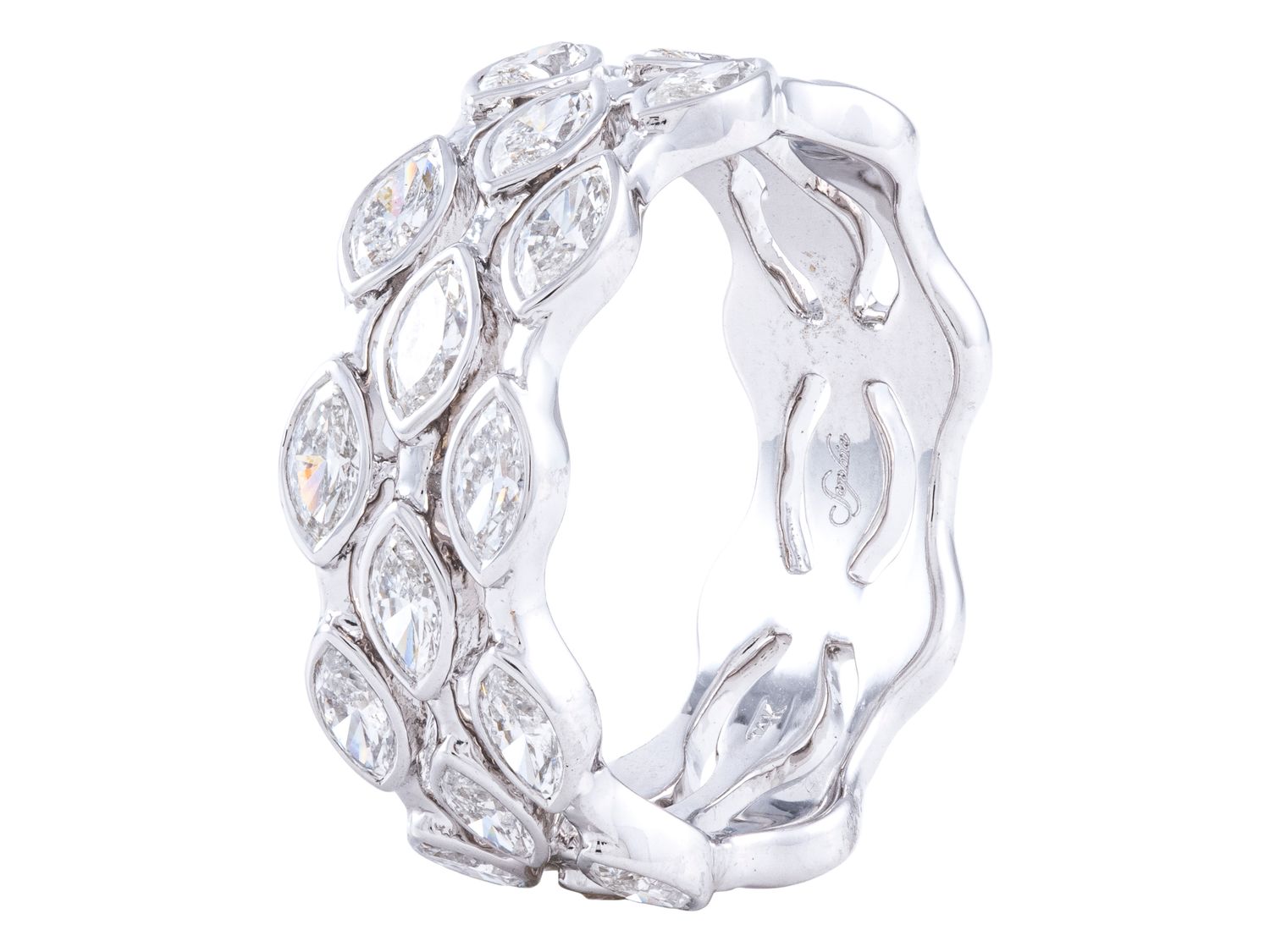 Diamond Ring - 14 KT White Gold