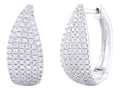 Diamond Earrings - 14 KT White Gold