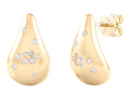 Diamond Earrings - 14 KT Yellow Gold