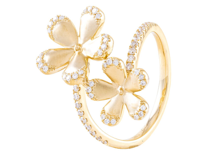 Diamond Ring - 14 KT Yellow Gold