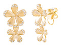 Diamond Earrings - 14 KT Yellow Gold