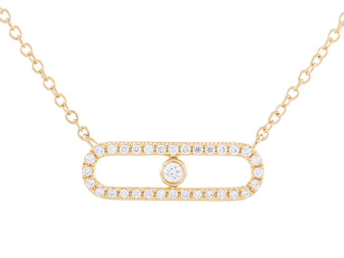 Diamond Necklace - 18 KT Yellow Gold
