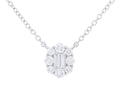 Diamond Necklace - 18 KT White Gold