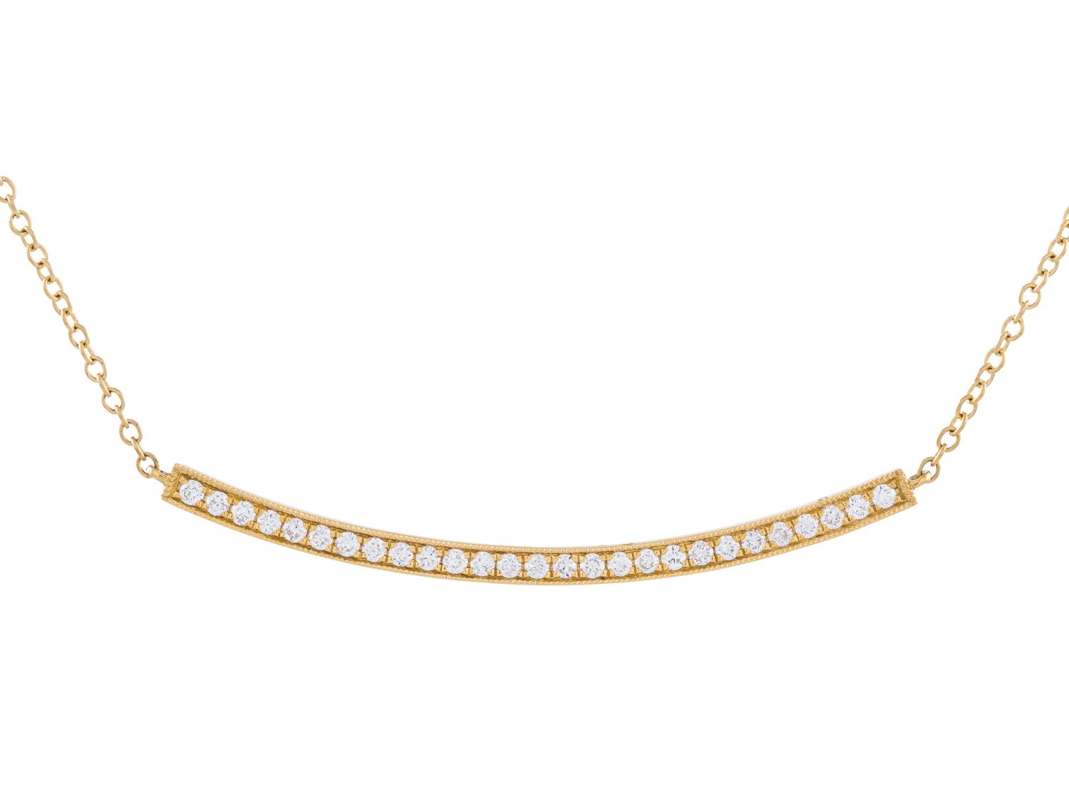 Diamond Necklace - 18 KT Yellow Gold