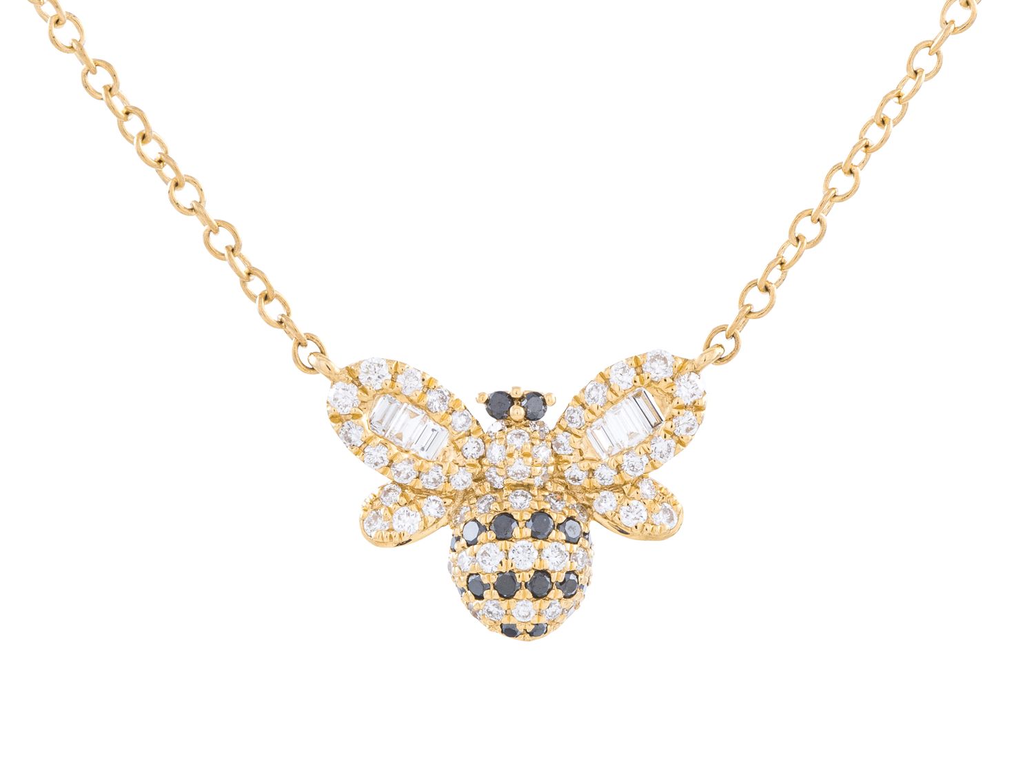 Diamond Necklace - 18 KT Yellow Gold