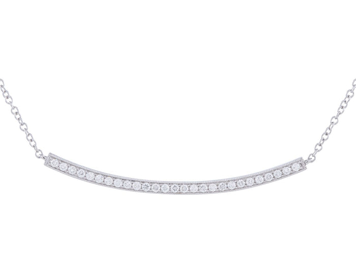 Diamond Necklace - 18 KT White Gold