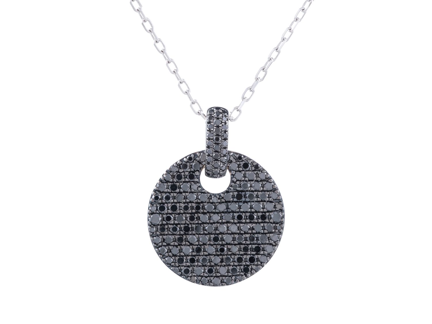 Diamond Necklace - 14 KT White Gold
