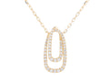 Diamond Necklace - 14 KT Yellow Gold