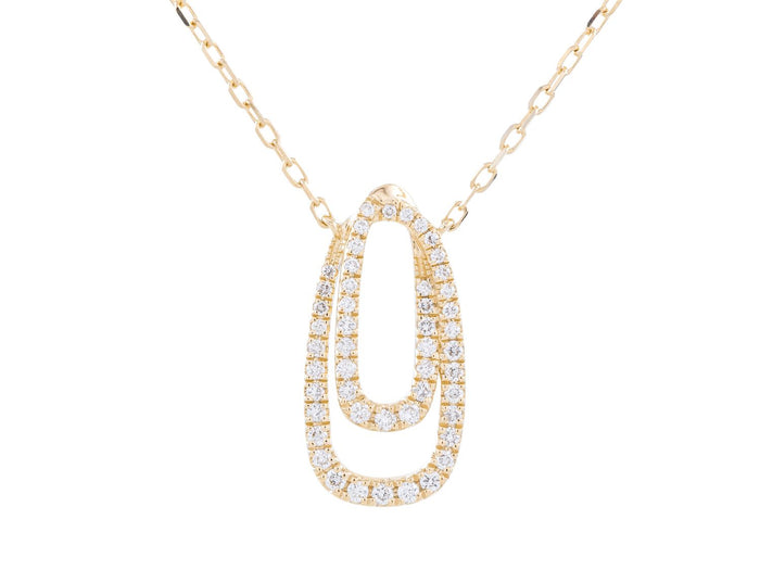Diamond Necklace - 14 KT Yellow Gold