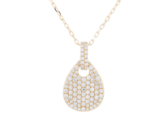 Diamond Necklace - 14 KT Yellow Gold