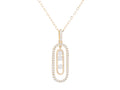 Diamond Necklace - 14 KT Yellow Gold