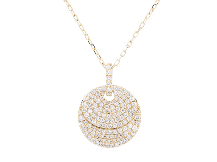 Diamond Necklace - 14 KT Yellow Gold