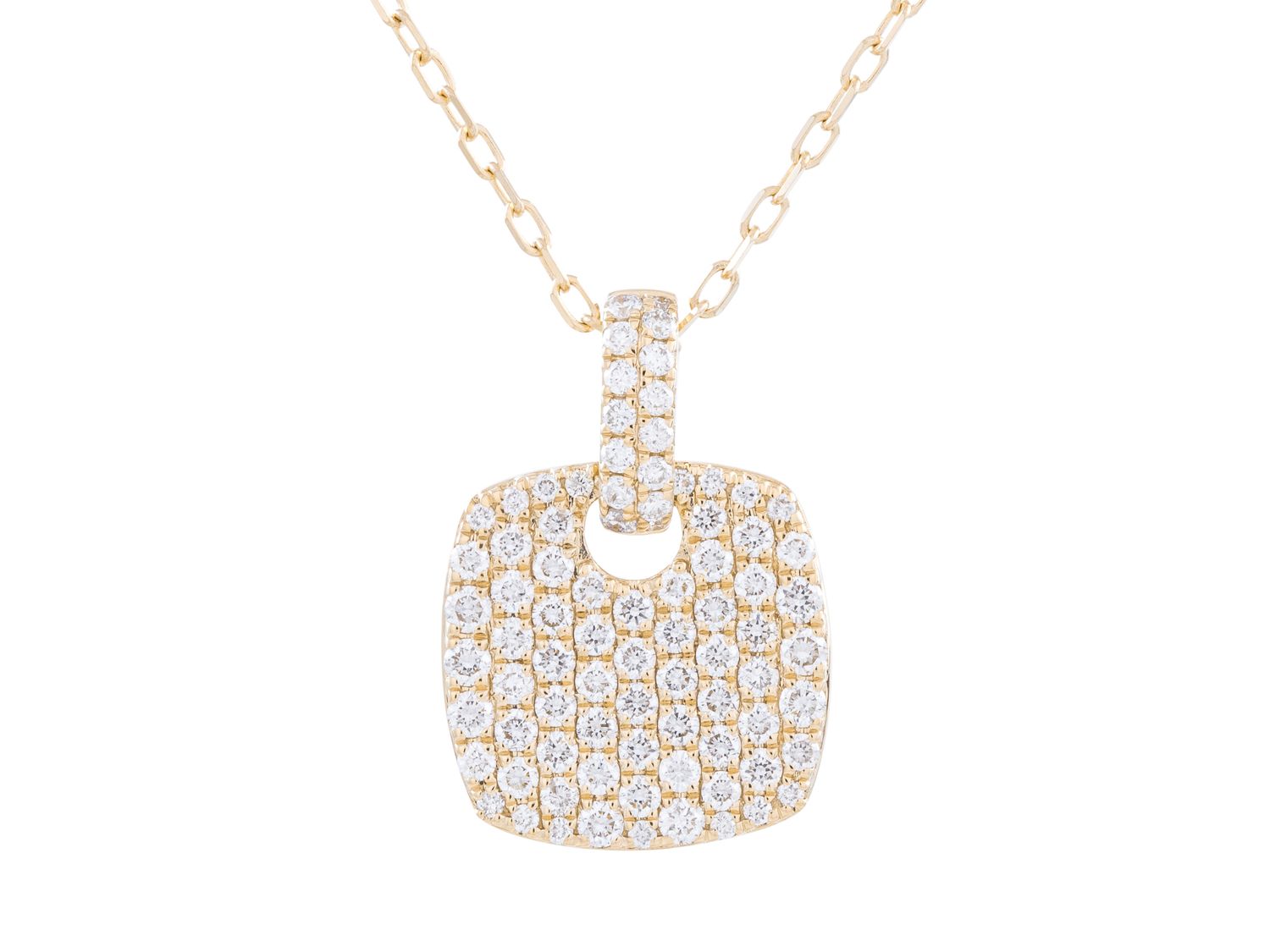 Diamond Necklace - 14 KT Yellow Gold
