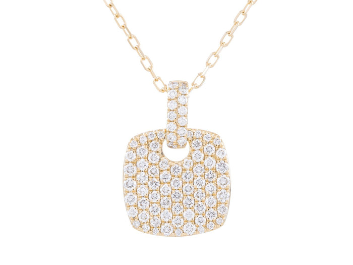 Diamond Necklace - 14 KT Yellow Gold