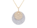 Diamond Necklace - 14 KT White and Yellow Gold