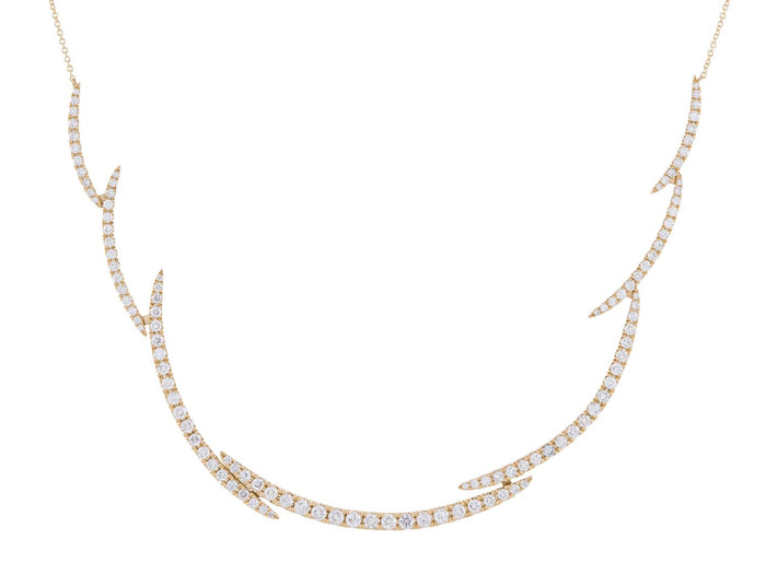 Diamond Necklace - 14 KT Yellow Gold