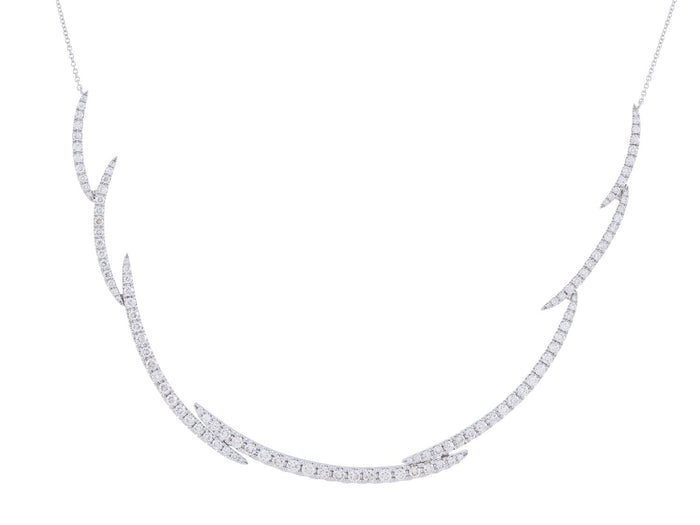 Diamond Necklace - 14 KT White Gold